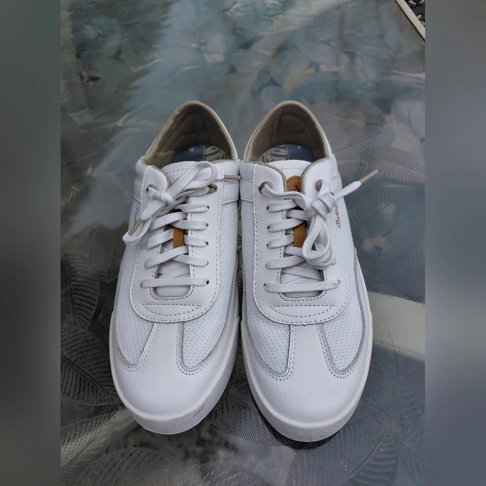Olukai Kilea Women Size 8.5 White Leather Casual Sneakers